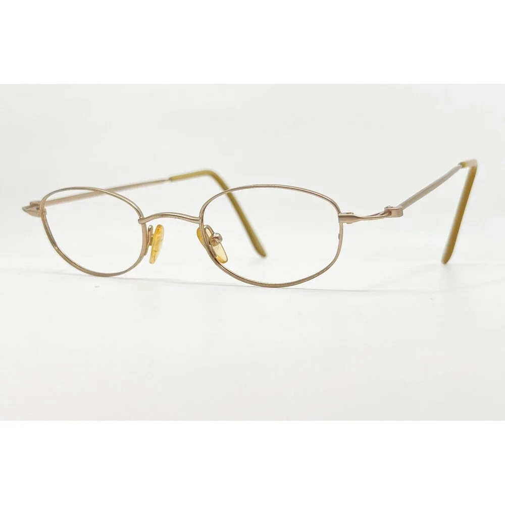 Marc' Andrea Eyeglasses Unisex Gold Oval Full Rim MA-82 44-21-145